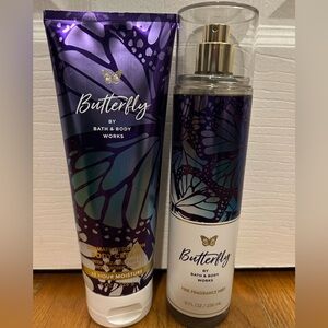 Bath & Body Works Butterfly Body Cream & Mist - BRAND NEW NEVER USED + Free bag